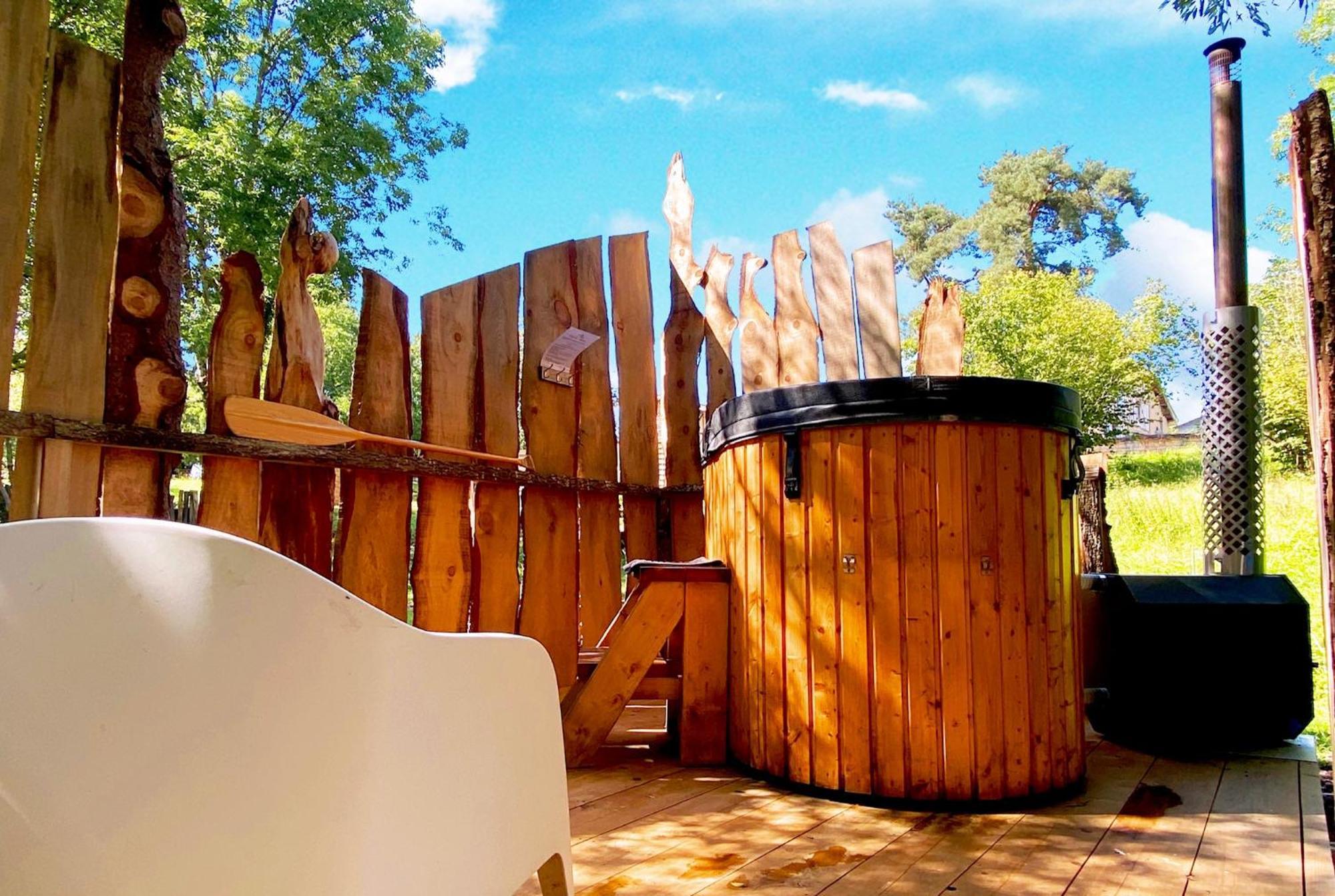 Little Wood Lodges Insolites Bailly-aux-Forges Exterior foto